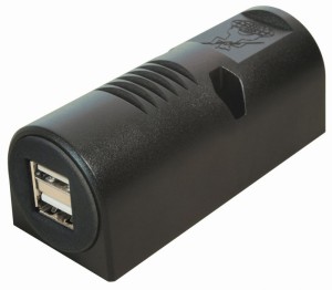 USB-Doppel-Ladesteckdose Aufbau, Eingang 12/24V, 2 x 2,5A