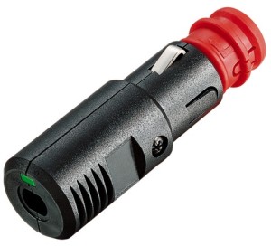 Universal-Stecker 12/24V 8A, Kontroll-LED